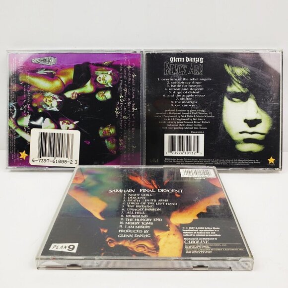 Danzig Samhain CD Lot 3 Satan's Child Black Aura Final Descent Complete - Picture 2 of 11